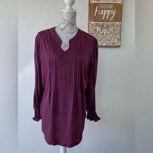 Chic plum woman’s blouse 2XL